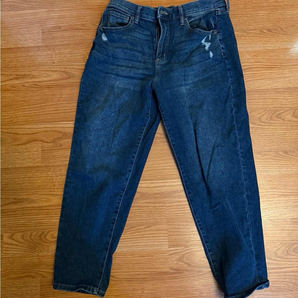 Women’s Mom Jean Dark Blue Denim Jeans size 6